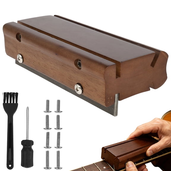 4 in 1 Guitar Fret File 3 23 35 90 Angles Bass Fret Tool for Beveling Rounding Deburring Luthier Repair Kit