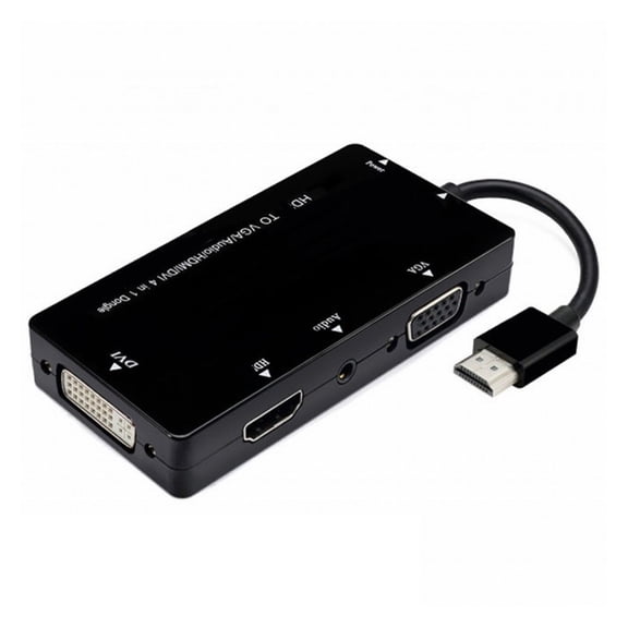 4-in-1 HD Media Adapter, Smart Video Splitter for PC & Monitor