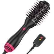4-in-1 Hair Dryer Brush, Blow Dryer Brush, One Step Hair Straightener Dryer & Volumizer Blowout Brush, Hot Styling Tools with Negative Ion, Anti-Frizz Oval Ceramic Barrel for All Hair Types