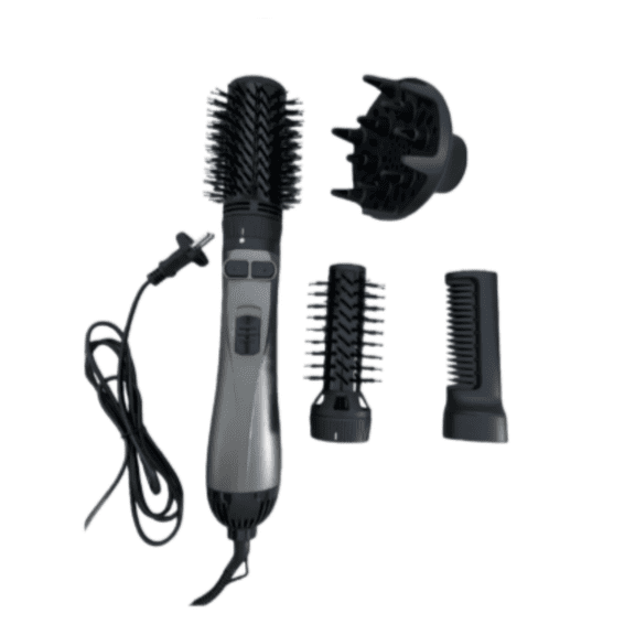 4-in-1 Heated Comb & Blow Dryer Brush, Ionic Hair dryer, Straightener, volumizer, Air Styler for All Hair Types