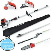 MAXTRA SCOOTERS 4 in 1 Hedge Trimmer, Reach to 16 Feet Gas Pole Saw for Tree Trimming, Cordless Gas Pole Grass Brush Cutter Chainsaw