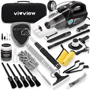 4‑in‑1 High Power Handheld Car Vacuum Cleaner, All‑in‑One Car Interior Detailing Kit, Portable Auto Cleaning Tool Set for Car Seat, Carpet, Gap and Dashboard De