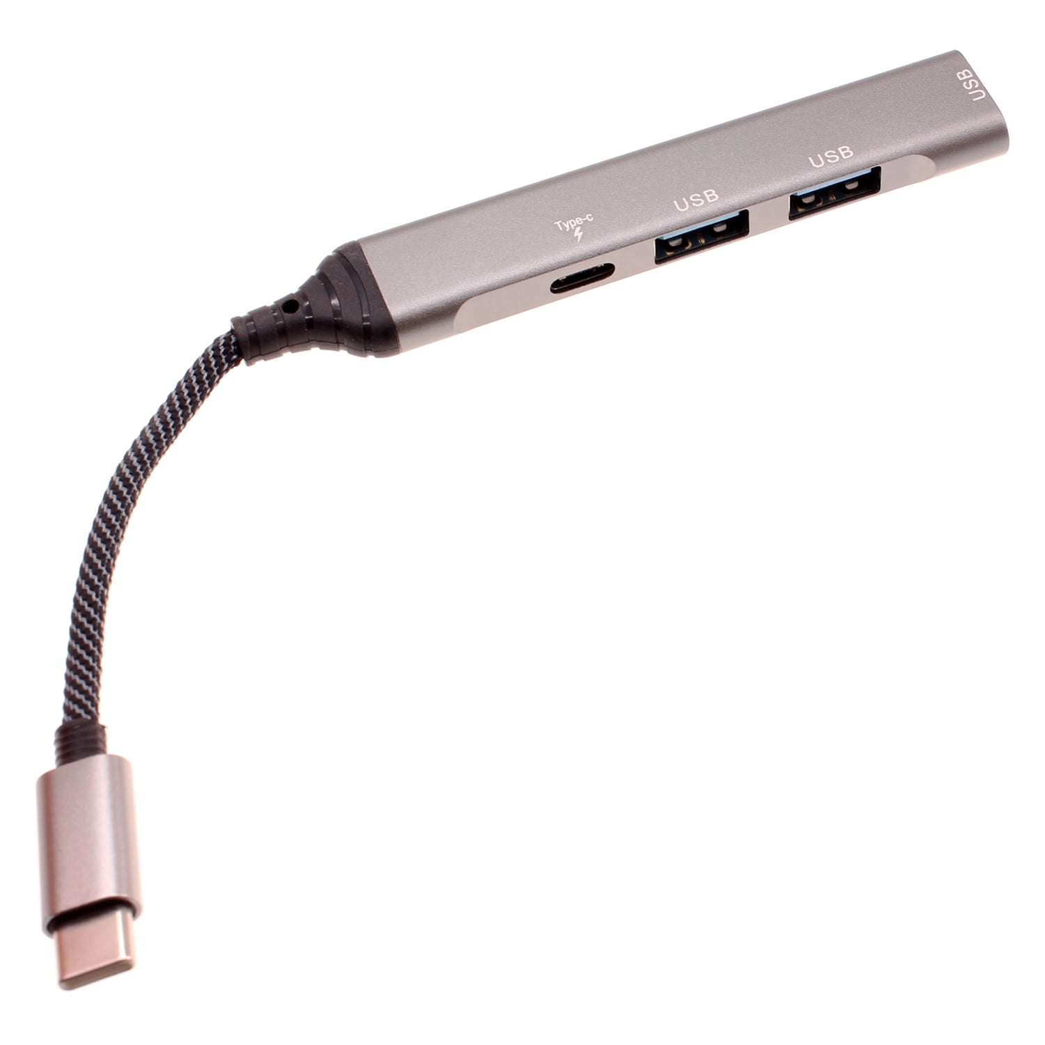4-in-1 Hub PD USB-C Adapter for Motorola Moto G Power 5G (2024) - TYPE-C Charger Port USB Splitter