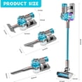 4-in-1 Kids Vacuum That Really Works, Real Suction Pretend Cleaning Toy Set for 3+ Year Olds