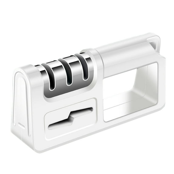 4-in-1 Knife Scissors Sharpener Diamond Ceramic Sharpening Steel Rod Portable Handheld Tool for Home Ceramic Knives Steels Tools - Kitchen Knife Sharpening Tool Quick 5-Second Edge Restore