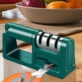 thumbnail image 1 of 4-in-1 Knife and Scissor Sharpener with Ceramic Rod for Kitchen Knives Fruit Knives Slicing Knives Multi-Functional Handheld Sharpener Tool (1 Count), 1 of 6