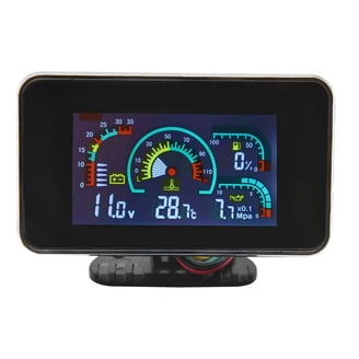 3-Gauge Set With Senders: Voltmeter, Water Temp Gauge, Oil Pressure Gauge - VDO Style, Black Face