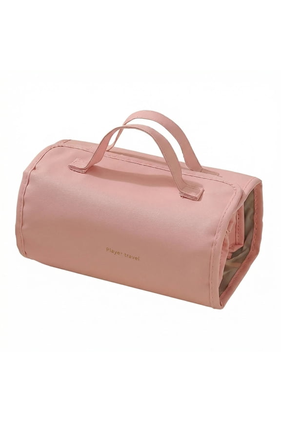 4-in-1 Large Expandable Makeup Bag for Women, Cosmetic Bag with Detachable Interior Pockets, Ideal Travel Essential for Women, Pink