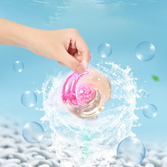 4-in-1 Laundry Detergent Pods - Pink, Long-Lasting Fragrance, All-in-One Cleaning Beads