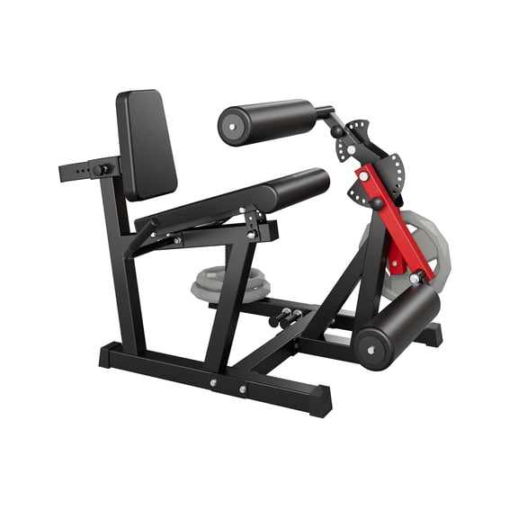 4-in-1 Leg Extension & Wave Machine for Home Gym 700LBS Heavy Duty Strength Training Equipment Adjustable Bench for Thighs, Quads, Hamstrings, Hip Thrust, Calf Raise Red and Black