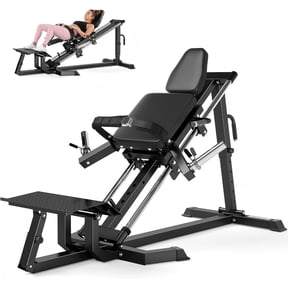 ALLVIATE 4-in-1 Leg Press Hack Squat Hip Thrust Glute Bridge Machine Adjustable Home Gym Lower Body Workout Equipment