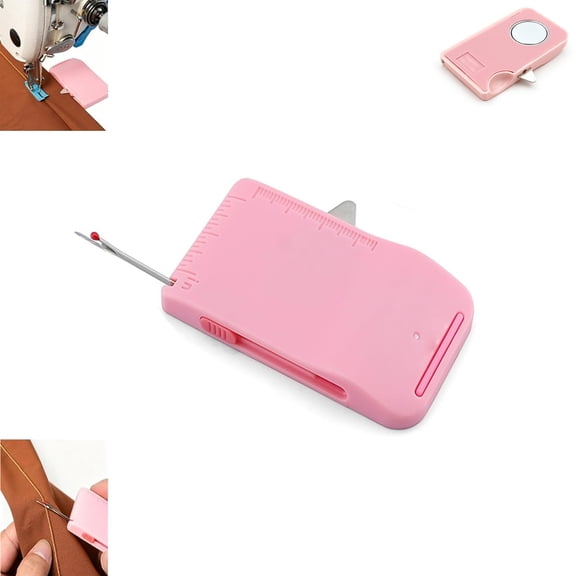 4-in-1 Magnetic Seam Guide for Sewing Machine, Built-in Seam Ripper, Ruler Scale & Needle Threader, Sewing Machine Accessories for Beginners