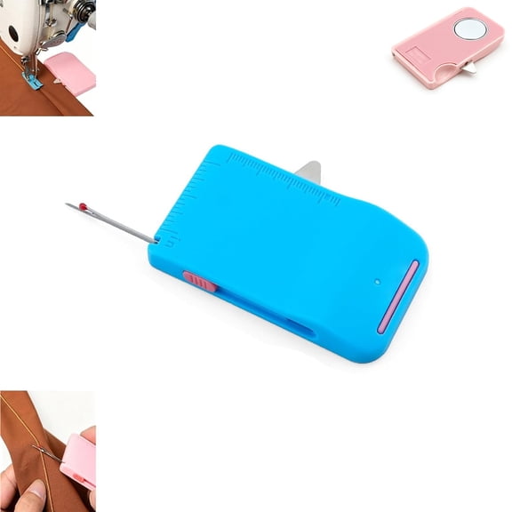 4-in-1 Magnetic Seam Guide for Sewing Machine, Built-in Seam Ripper, Ruler Scale & Needle Threader, Sewing Machine Accessories for Beginners