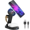 thumbnail image 1 of 4-in-1 Magnetic Wireless Charger: 15W Fast Charging Stand for iPhone 13/12 Pro Max, iWatch, AirPods, 1 of 1