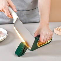 4-in-1 Manual Knife Sharpener | Multi-Functional Sharpening Stone for Kitchen Knives & Scissors | Non-Slip Base | Compact 8.7-Inch Design