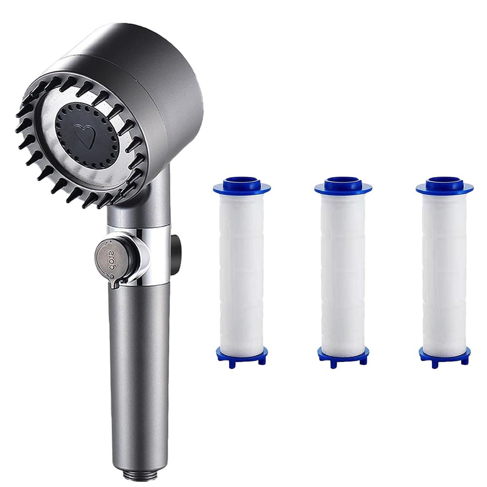 4 in 1 Massage Shower 3 Modes High Pressure Water Saving Rain Shower