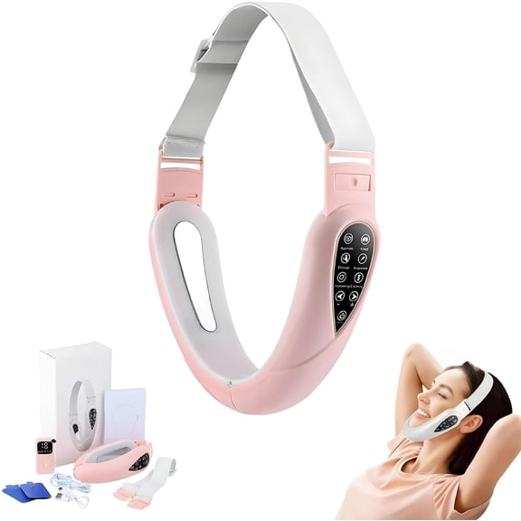 4-in-1 Massager for Face, Facial Sculpting Device for Double Chin,5 Modes & 15 Intensities, Tightens Jawline