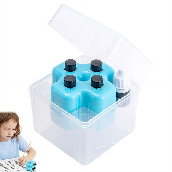 4-in-1 Math Roller Stamp for Addition Subtraction Multiplication Division, Reusable Digital Teaching Tool for Home Learning & Classroom Practice