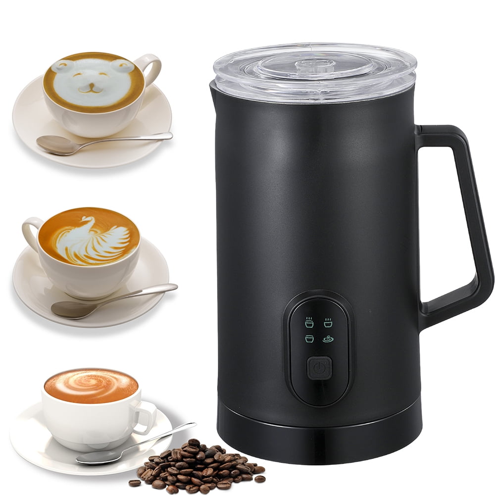 4 in 1 Milk Frother, 11.8oz/350ml Electric Milk Steamer, Automatic Warm and Cold Foam Maker for Coffee, Latte, Cappuccino, Macchiato, Hot Chocolate