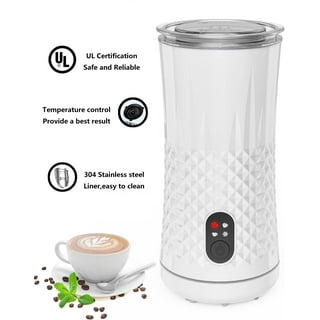HadinEEon 4 in 1 Magnetic Milk Frother, Non-Stick Interior Electric Milk  Steamer & Frother 3.4oz/6.8oz, Automatic Foam Maker Hot/Cold Milk Frother  and Warmer for Latte, Cappuccino, Hot Chocolates