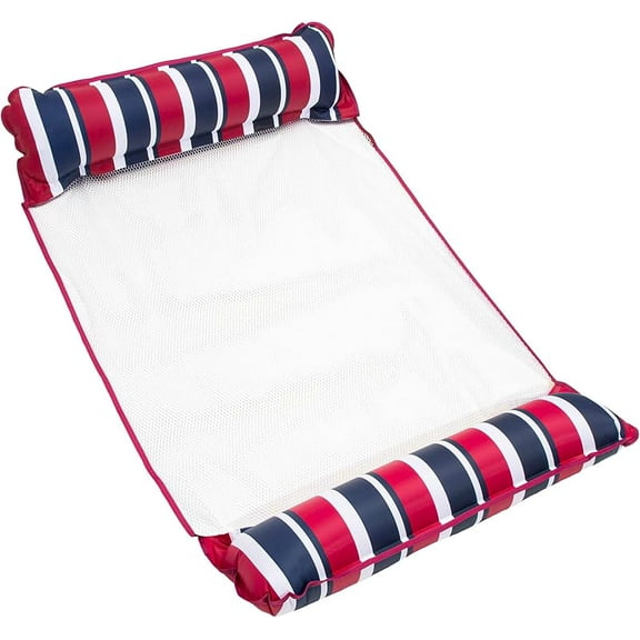 4-in-1 Monterey Hammock Pool Float, Multi-Purpose Inflatable for Adults, Thick Non-Stick PVC, Comfortable Water Hammock