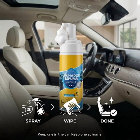 4-in-1 Multi-Enzyme Foam Cleaner 150ML All-Purpose Spray for Car Interior, Kitchen Grease, Bathroom Tiles, Upholstery, Powerful Deep Cleaning Without Scrubbing