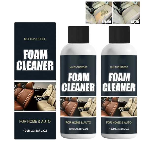 4-in-1 Multi-Enzyme Foam Cleaner, 2026 Upgraded Multipurpose Foam Cleaner Leather Car Seat for Car Interior, All-Purpose Deep Cleaning Foaming Spray Cleaners for Sofa Bathroom Kitchen and Surfaces