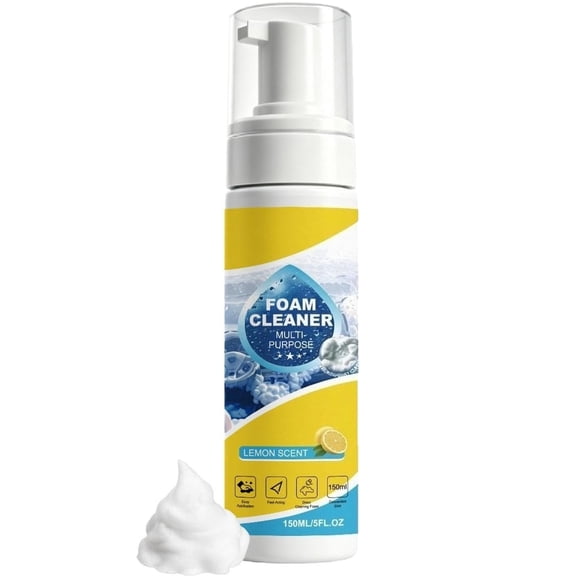 4-in-1 Multi-Enzyme Foam Cleaner 5oz - All-Purpose Deep Cleaning Spray, Multifunctional Foam Cleaner for Car, Shoes, Kitchen, Bath, Sofa, Carpet