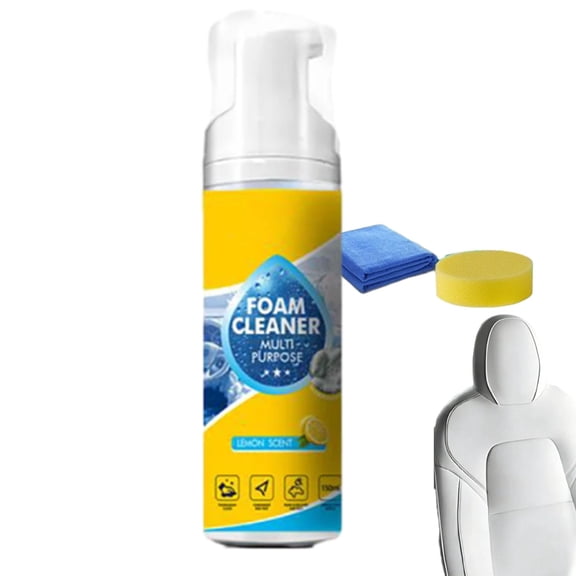 4-in-1 Multi-Enzyme Foam Cleaner 5oz – All-Purpose Deep Cleaning Spray for Car Interior, Kitchen Grease, Bathroom Tiles, Sofa Upholstery(1PCS)