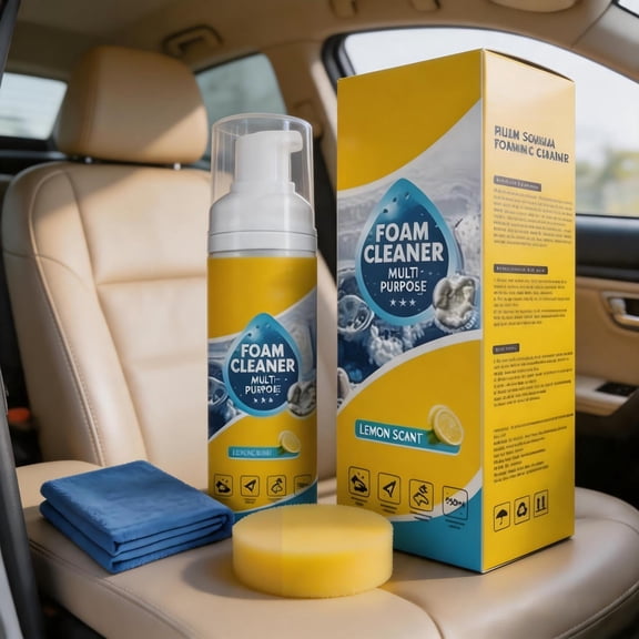 4-in-1 Multi-Enzyme Foam Cleaner, All-Purpose Deep Stain Remover, Multi-Surface Cleaner for Car Interiors Kitchens, 150ml