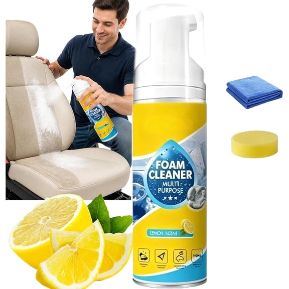 4-in-1 Multi-Enzyme Foam Cleaner - Deep Clean Car,KitchenBathroom & Sofa,Foam Cleaner Multi Purpose,All-Purpose Deep Cleaning Spray for Car Interior for Cars Seats Dashboard,And Windows Cleaning (1)