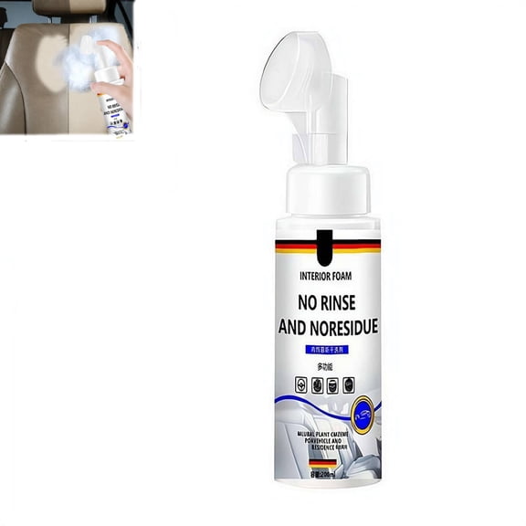 4-in-1 Multi-Enzyme Foam Cleaner,New Foam No-Rinse Cleaner,Powerful & Multipurpose Car Interior FoamCleaners,All-Purpose Deep Cleaning Spray,for Car Interior,Kitchen Grease,Bathroom Tiles,Upholstery