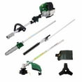 thumbnail image 1 of 4-in-1 Multi Functional Garden Tool System, Gas Pole Saw, Hedge Trimmer, Grass Trimmer, Brush Cutter, Orange/Black, 38cc Engine " - Keep your garden in top shape with this versatile 4-in-1 tool set., 1 of 15