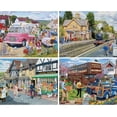 thumbnail image 1 of - 4-in-1 Multi-Pack 500 Piece Jigsaw Puzzles for Adults - 500 pc Village Memories Puzzle Set Bundle by Trevor Mitchell -  20.5" x 15", 1 of 6