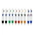 thumbnail image 1 of 4-in-1 Multicolor Ballpoint Pen, Retractable Carabiner Clip Pen, Black, 1 Pack, 1 of 8