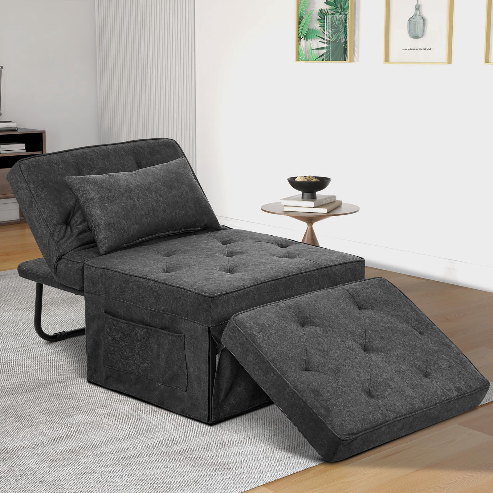 4in1 Multifunctional Folding Ottoman Bed, Convertible Sofa Bed with — free download
