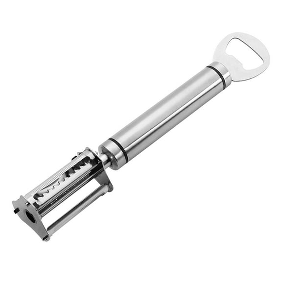 4-in-1 Multifunctional Kitchen Peeler | Stainless Steel Blade for Peeling, Shredding, Corn Shaving & Bottle Opening | Compact 20cm Design | 1-Pack