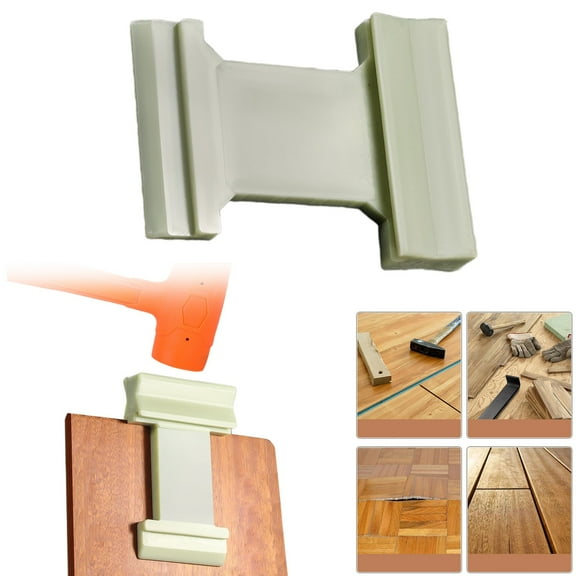 4-in-1 Multifunctional Nylon Tapping Block for Laminate Floor Installation, Compatible with Vinyl, Tile & Particle Board, 4 Slot Design for Wood Flooring Tools
