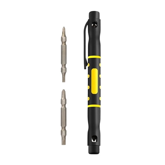 4 in 1 Multipurpose Pen Shaped Double Ended Screwdriver Set for Eyeglass Repair and Household Maintenance Tasks