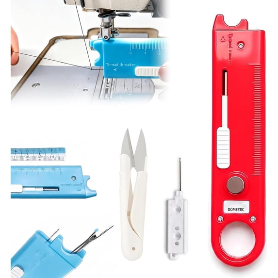 Threading The Needle 4-in-1 Needle Threader, Sewing Machine Needle Threader, Needle Threader ...