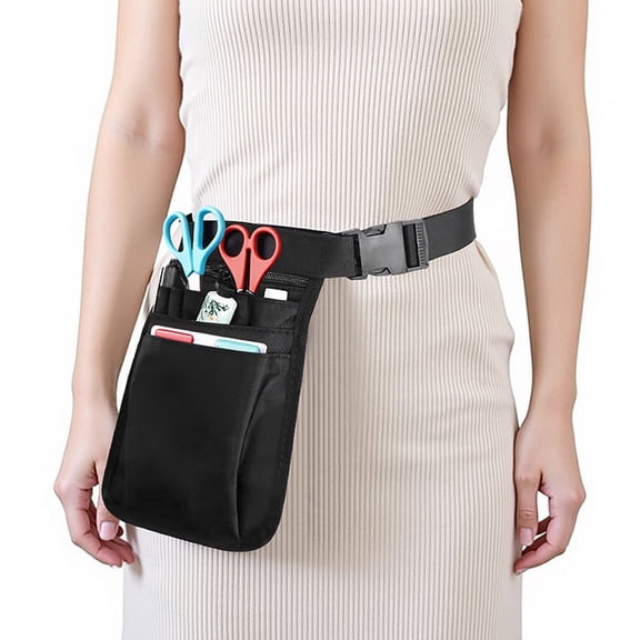 4-in-1 Nurse Fanny Pack & Nurse Bag, Medical Gear Organizer with Pockets for Tape, Scissors, Stethoscope & Emergency Supplies, Waist Pouch for Healthcare Professionals
