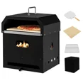 thumbnail image 1 of 4 in 1 Outdoor Pizza Oven Wood Fired with Pizza Stone, Cooking Grill Grate, 1 of 7