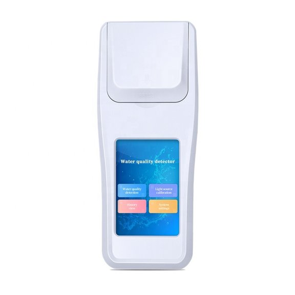 4-in-1 Portable Aquaculture Water Analyzer, Handheld Photometric Water Tester pH DO Ammonia Nitrite with Touch LCD ,Easy to Operate