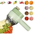 thumbnail image 1 of 4 in 1 Portable Electric Vegetable Slicer Set Cordless Food Processor, 1 of 10