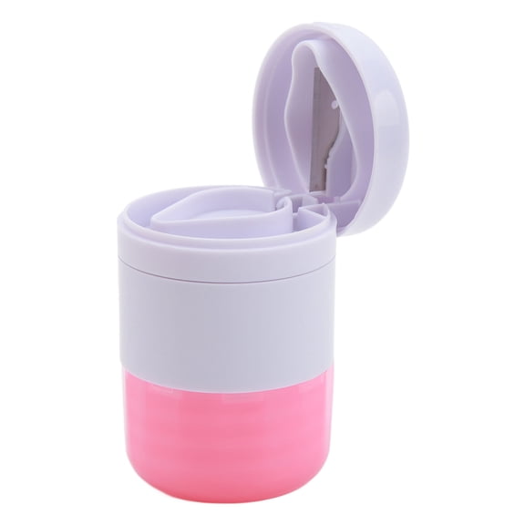 4-in-1 Portable Pill Crusher, Splitter, Grinder, and Storage Container, Stainless Steel Blade