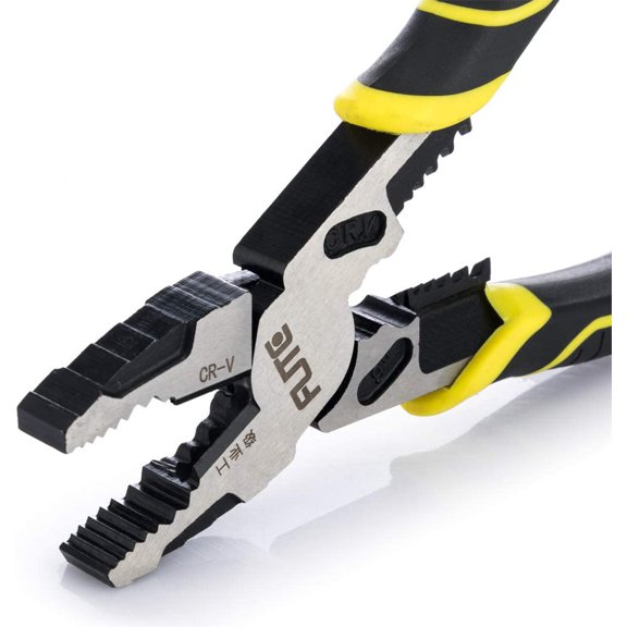 4-in-1 Pro Lineman Plier Tools -9 Combination Pliers with Wire Stripper+Crimper+Cutter+ Winding Function,Industrial Grade Linesman Plirs-Chrome Vanadium Steel Forged