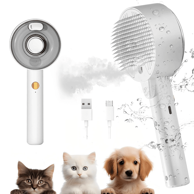 【4-in-1 Professional Upgrade】Cat Steam Brush for Indoor Cats ...