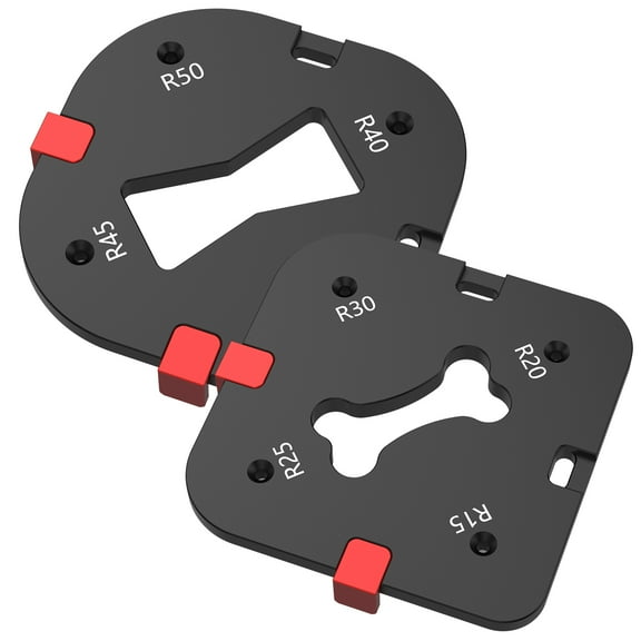 4 in 1 Radius Jig Router Template Aluminium Alloy Round Corner Radius Templates Efficient Corner Rounding Guide for DIY