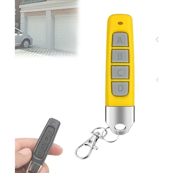 4-in-1 Remote Control Duplicator, Key Fob Duplicator, Garage Remote Duplicator, Universal Garage Door, Wireless Cloning Key Fob Duplicator, Remote Control Duplicator for Cars