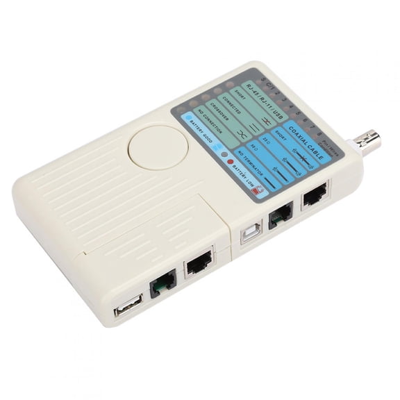 4 in 1 Remote Network Cable Tester for RJ45 RJ11 USB BNC LAN Wire Detector (5.63 in / 14.3 cm)